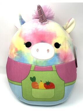 Squishmallow Esmeralda The Unicorn Grocery Store Clerk 12” Veggies Heroes 2021